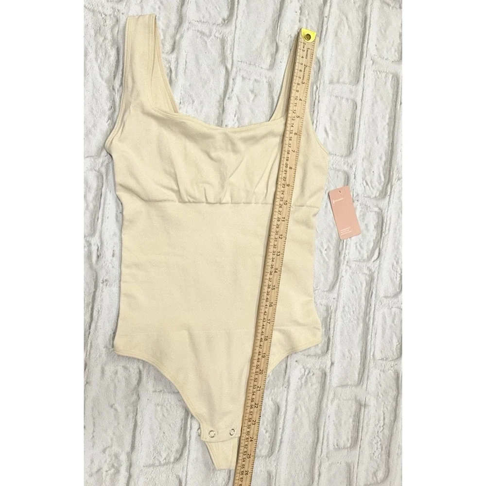 FeelinGirl Womens Bodysuit Control Sculpting Foundation Thong Shapewear Beige XS